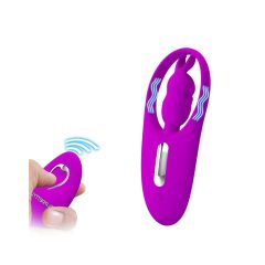   Pretty Love Wild Rabbit - stimulator de clitoris, reincarcabil, cu telecomandă fără fir (roz)