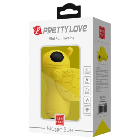Pretty Love Magic Bee - vibrator pentru stimularea clitorisului - mic, galben