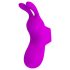 Pretty Love Bunny - vibrator deget cu iepuraș (mov)