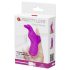 Pretty Love Bunny - vibrator deget cu urechi de iepuraș - mov