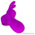 Pretty Love Bunny - vibrator deget cu urechi de iepuraș - mov
