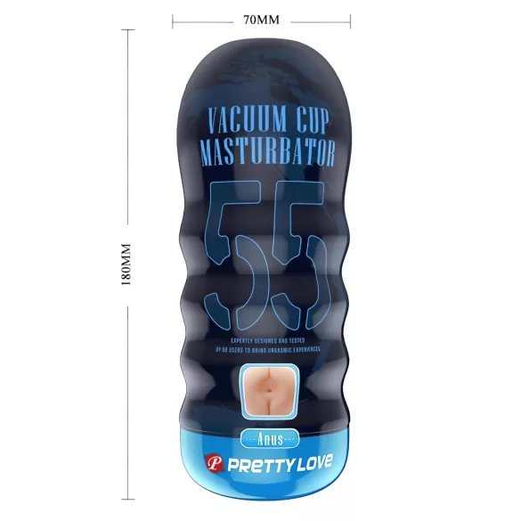 Pretty Love - Masturbator tip popou realist - silicon culoare naturală