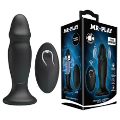MR. PLAY - vibrator anal wireless reîncărcabil - negru