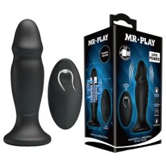   MR. PLAY - vibrator anal cu baterie reîncărcabilă și control radio (negru)