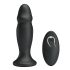 MR. PLAY - vibrator anal reîncărcabil cu telecomandă (negru)