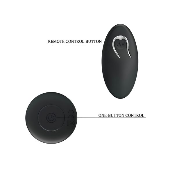 MR. PLAY - vibrator anal wireless reîncărcabil - negru