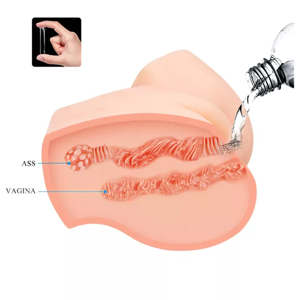 Crazy Bull - masturbator realist cu vibrații - formă de posterior