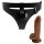 Pretty Love Harness - cu dildo universal - 17 cm (negru)