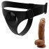 Ham Pretty Love - Harnașament universal cu dildo de 17 cm (negru)