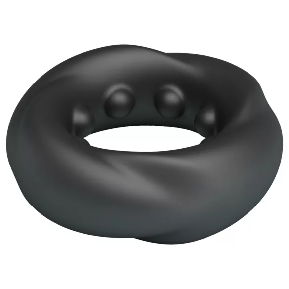 Crazy Bull - inel pentru penis - stimulator - silicon negru