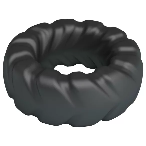 Crazy Bull - inel penis extra rezistent - silicon negru