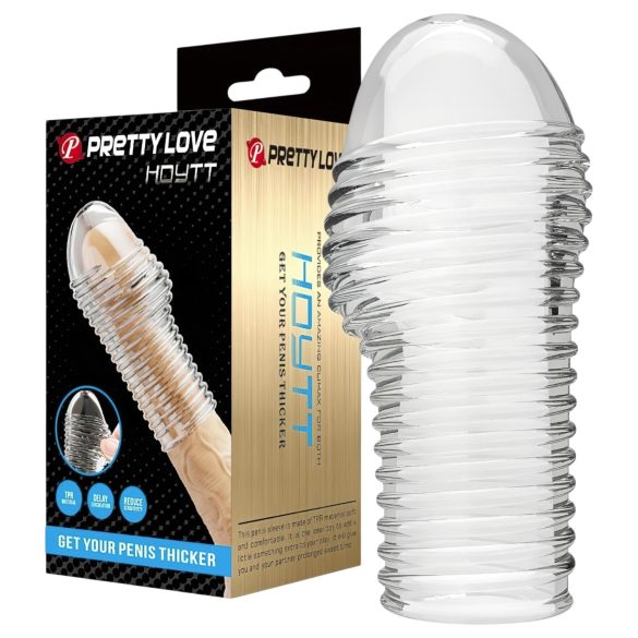 Pretty Love Hoytt - mânecă pentru penis (transparentă)