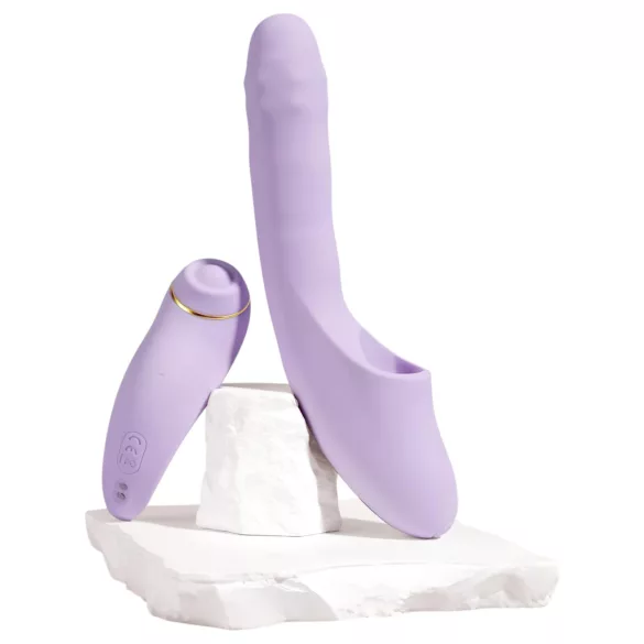 Svakom DuoGlow - vibrator dublu stimulare punct G și clitoris - mov
