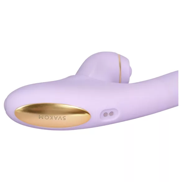 Svakom DuoGlow - vibrator dublu stimulare punct G și clitoris - mov