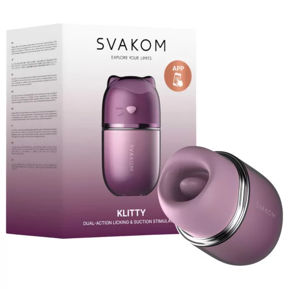 Svakom Klitty - vibrator pentru lins (mov)
