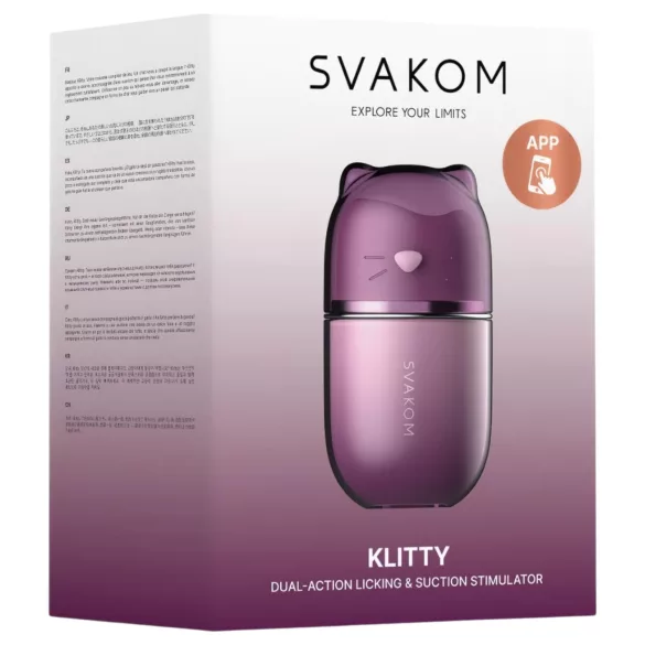 Svakom Klitty - vibrator pentru lins (mov)