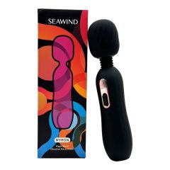   Seawind Myron - vibrator de masaj cu încălzire, reîncărcabil (negru)