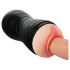 Vibeconnect - masturbator realist gură și vagin artificial - silicon natur-negru