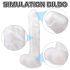 Sex HD Martin - dildo realist cu ventuză și testicule (alb)