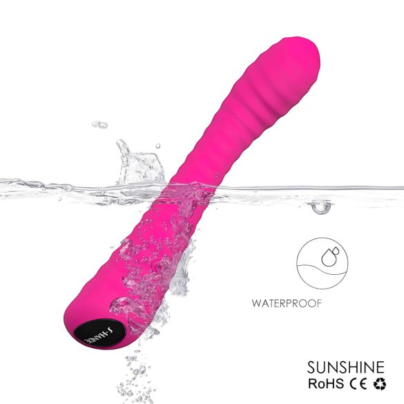 Sex HD Sunshine - vibrator pentru punctul G - reîncărcabil, texturat - roz