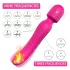 Sex HD Iris - vibrator masaj dublu motor cu încălzire - silicon roz