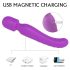 Vibrator Iris cu încălzire, 2 motoare (mov)