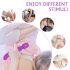 Vibrator Iris cu încălzire, 2 motoare (mov)
