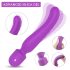 Vibrator Iris cu încălzire, 2 motoare (mov)