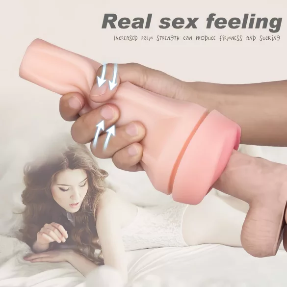 Sex HD Marcus - vagin realist în carcasă - negru-natur