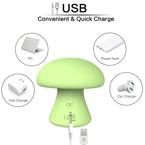 Magic Mushroom - masator facial cu acumulator (verde)