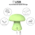 Magic Mushroom - masator facial cu acumulator (verde)