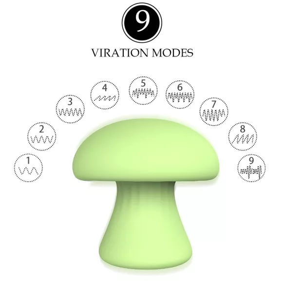 Magic Mushroom - masator facial cu acumulator (verde)