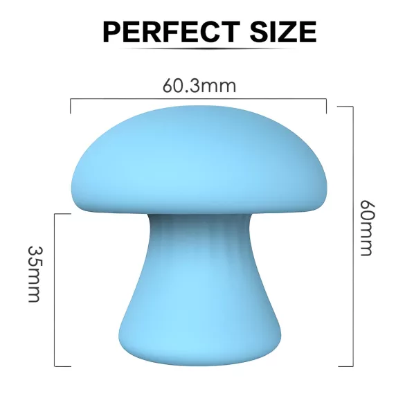 Magic Mushroom - vibrator facial cu acumulator (albastru)