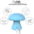 Magic Mushroom - vibrator facial cu acumulator (albastru)