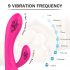 Vibrator încălzitor waterproof reincarcabil Muses, roz
