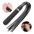 Sex HD Bloody Mary - vibrator și bici impermeabil, reîncărcabil (negru)