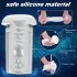 Sex HD Hawk - masturbator electric cu vibrații și sucțiune - negru-alb