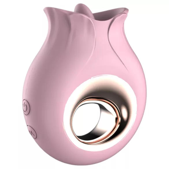 Sex HD - vibrator pentru sex oral - stimulare limbă - silicon roz