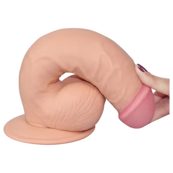 Lovetoy Ultra Soft - dildo flexibil realist - 21,5 cm - culoare naturală