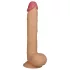 Lovetoy King-Sized - dildo realist cu ventuză - 25 cm - culoare naturală
