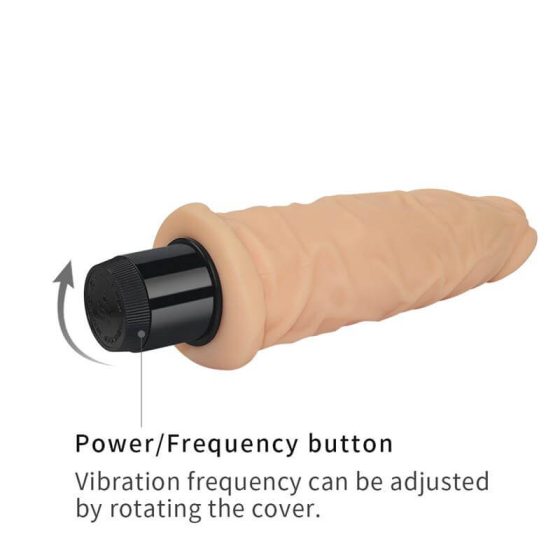 Lovetoy Real Feel - vibrator realist - 19cm (natural)