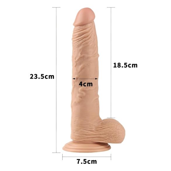 Lovetoy Real Extreme - dildo cu ventuză - 24 cm