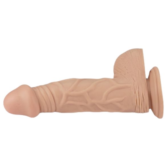 Lovetoy Real Extreme - dildo cu ventuză - realist - 23cm - culoare naturală