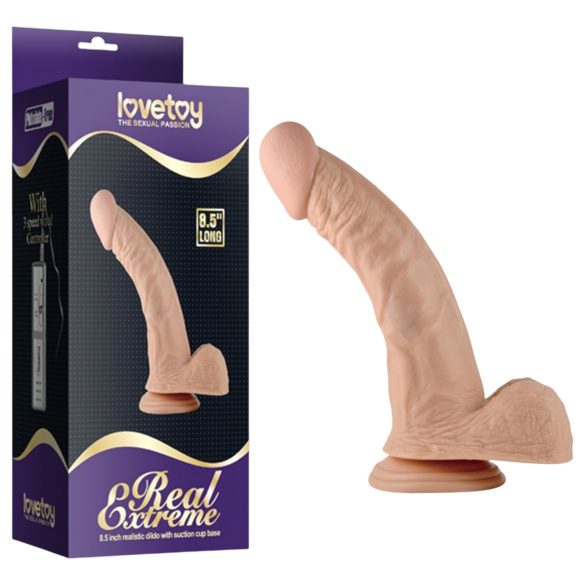 Lovetoy Real Extreme - dildo pentru punctul G - realist - 21cm