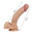 Lovetoy Real Extreme - dildo pentru punctul G - realist - 21cm