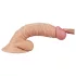 Real Extreme - dildo cu ventuză, cu testicule, pentru punctul G - 19 cm (culoare naturală)