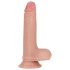 Lovetoy - dildo realist cu două straturi - 18cm - culoare naturală
