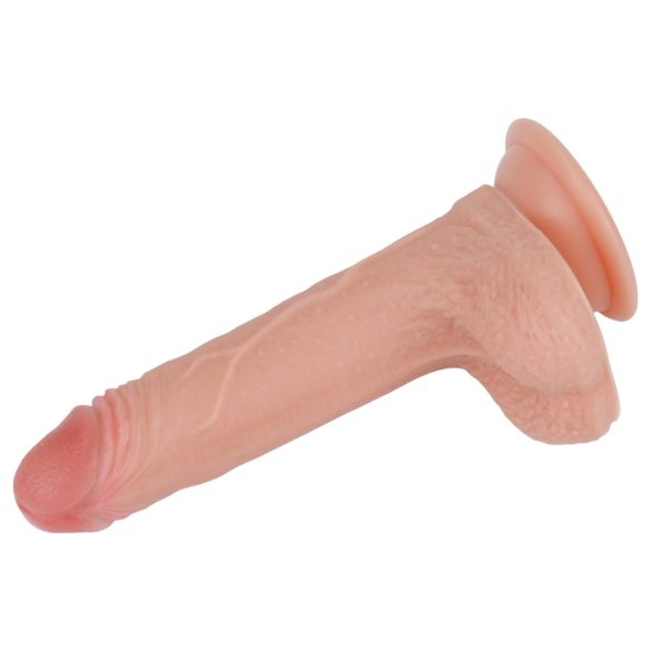 Lovetoy - dildo realist cu două straturi - 18cm - culoare naturală