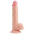 Dildo realist cu ventuză, Lovetoy Nature Cock, 21 cm (natur)