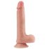Lovetoy - dildo realist dublu strat - 20cm - culoare naturală